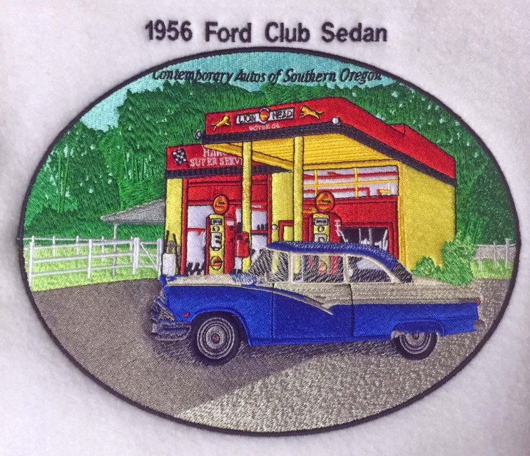 1956 Ford Club Sedan Embroidered