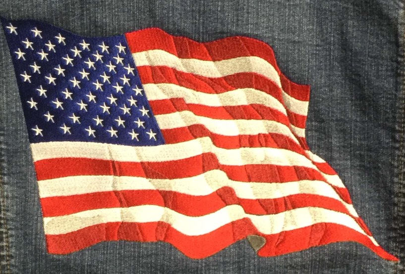 Old Glory Embroidered