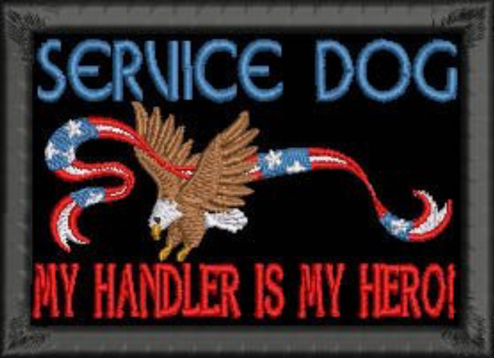 Service dog patch